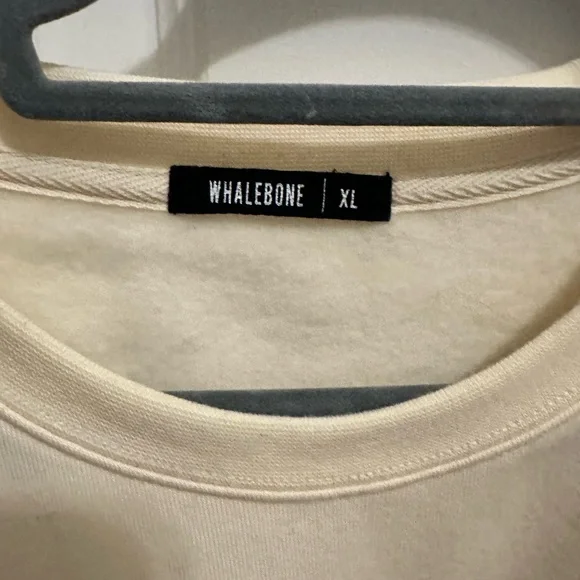 Men's Cream Whalebone Surf Pullover Crewneck Sweatshirt - Picture 3 of 5